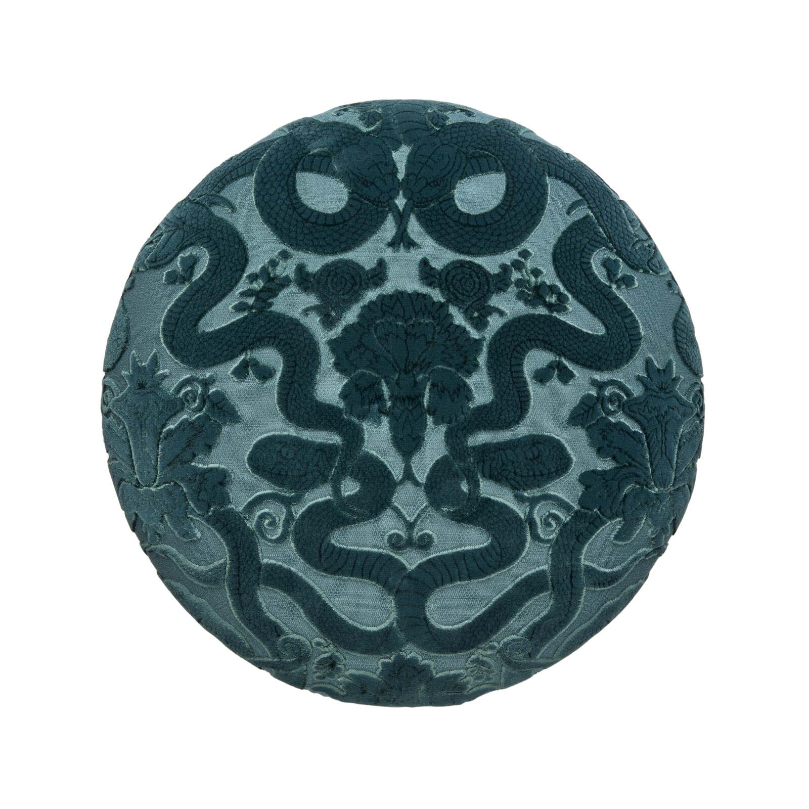 ANACONDA Cut-Velvet Bottoman - Petrol - Image 5