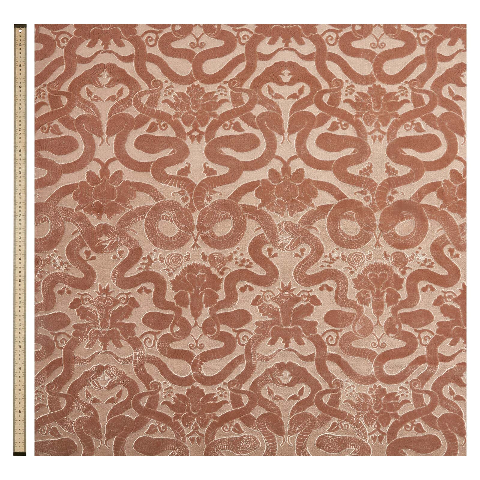 ANACONDA Cut-Velvet - Dusky Pink - Image 4